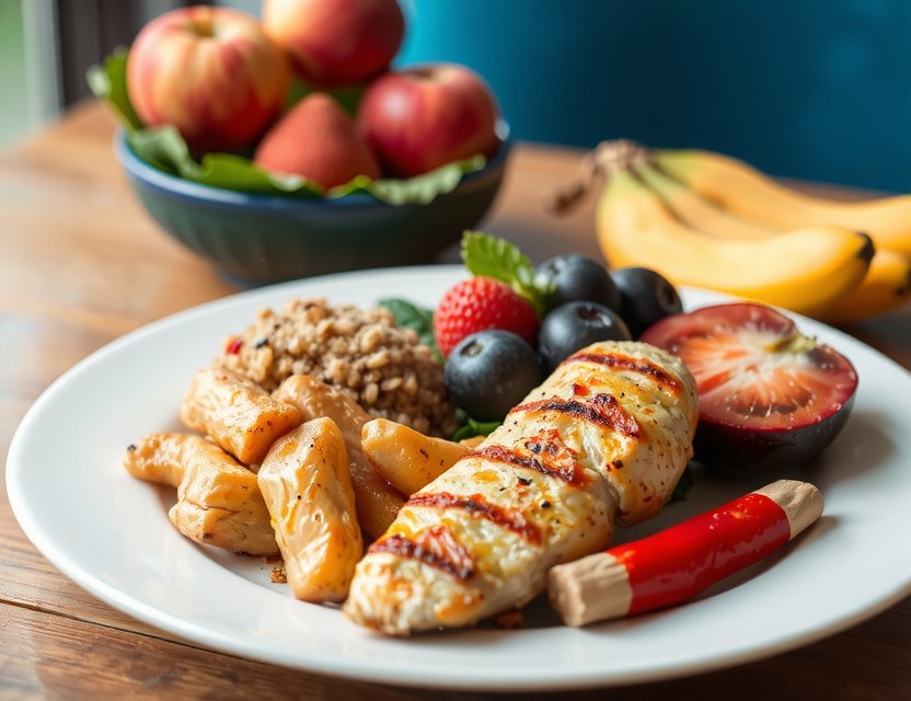 Healthy meal plan example for fitness